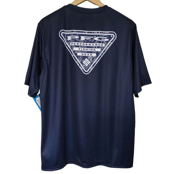 NWT COLUMBIA Dallas Cowboys Terminal Tackle‎ PFG Omni-Shade T-Shirt Navy Size M - Picture 13 of 16